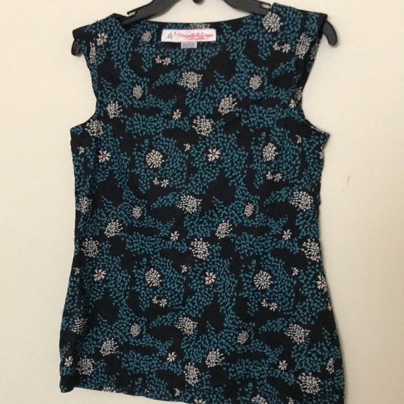 Margo Belle Designs 100%  Cotton Floral Top - Picture 2 of 8